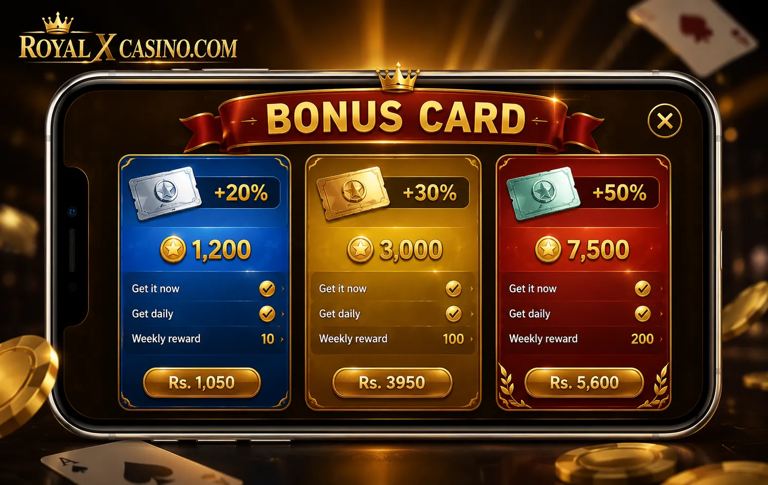 First Deposit — Royal X Casino